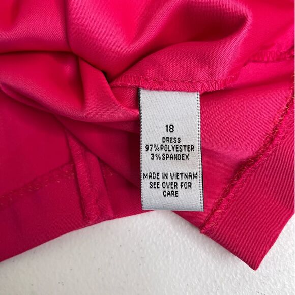 Alyx Limited Pink Sleeveless Sheath Dress Back Zip Flattering Seaming Women 18 - Picture 8 of 13